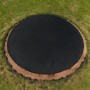 FieldSaver 20' Round Vinyl Spot Cover for Baseball Pitchers Mound - Black