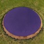 FieldSaver Endurcoat 10' Round Rain Baseball Spot Cover with 5 Stakes (18 oz Vinyl) Purple