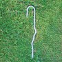 FieldSaver 9" Heavy-Duty Sideline Tarp Metal Stake (Brushed Metal)