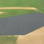Fencemate 20' x 24' x 64' Baseball Infield Protector (Trapezoid Shaped) - Gray