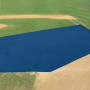 Armormesh 15' x 26' x 56' Baseball Infield Protector (Trapezoid Shaped) - Navy Blue