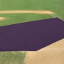 Fencemate 20' x 24' x 64' Baseball Infield Protector (Trapezoid Shaped) - Purple