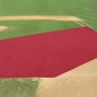 Armormesh 20' x 20' x 60' Baseball Infield Protector (Trapezoid Shaped) - Red