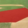 Fencemate 15' x 20' x 50' Baseball Infield Protector (Trapezoid Shaped) - Red