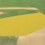 Armormesh 15' x 26' x 56' Baseball Infield Protector (Trapezoid Shaped) - Yellow