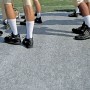 FieldSaver 15oz Non-Woven Blanket Style Customizable Football Sideline Tarps (Non-Woven Polypropylene) Gray
