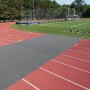 FieldSaver Weighted Track Protector 30' x 50' (16 oz ArmorMesh) - Light Gray