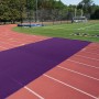 FieldSaver Weighted Track Protector 30' x 50' (16 oz ArmorMesh) - Purple