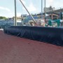 FieldSaver Baseball Infield Storage Cover for 40' Roller (18 oz Vinyl) - Navy Blue