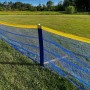 Grand Slam Baseball Heavy Duty Above Ground 4' H x (Custom Length)(Price is Per Foot) Portable Outfield Fencing Kit (Pocket Style, 5' Pole Interval) - Blue