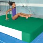 Gymnastic Mats 4' x 12' x 4" Safety Landing Mat with 4" Velcro Flaps (Kelly Green)
