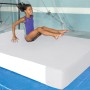 Gymnastic Mats 4' x 12' x 4" Safety Landing Mat with 4" Velcro Flaps (White)