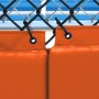 Nissen Envirosafe 4' x 8' Folding Baseball Backstop Pad - Orange