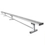 CoverSports 15' Portable Metal Outdoor Team Bench with Back