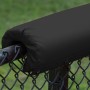 EnviroSafe 1" Thick Premium Vinyl Sewn Baseball and Softball Fence Rail Padding - Black 95' Length
