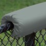 EnviroSafe 1" Thick Premium Vinyl Sewn Baseball and Softball Fence Rail Padding - Gray 8' Length