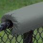 Envirosafe 2" Premium Vinyl Sewn Baseball Fence Rail Pad 8'L - Gray
