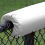 EnviroSafe 1" Thick Premium Vinyl Sewn Baseball and Softball Fence Rail Padding - White 10' Length