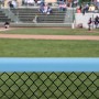 SafeFoam 8' Premium Baseball Fence Rail Foam Safety Padding - Carolina Blue