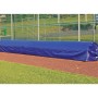 FieldSaver Baseball Infield Storage Cover for 34' Roller (Silver/White Poly)