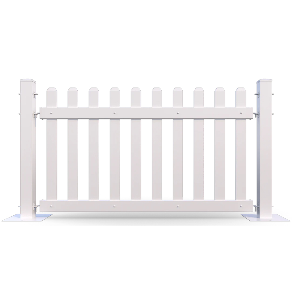 temporary picket vinyl fence kits